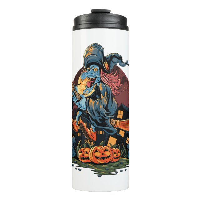 Bouteilles Isothermes Sorcière d'Halloween (Devant)