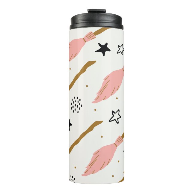 Bouteilles Isothermes Sorcière école Motif de doodle magique (Devant)