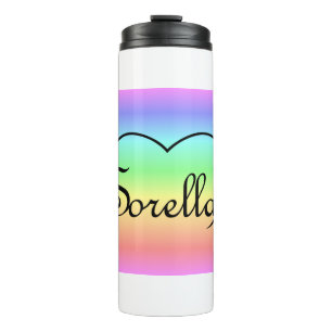 Bouteilles Isothermes Sorella Italienne Soeur coeur arc-en-ciel