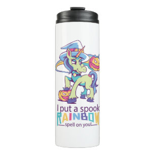 Bouteilles Isothermes Sortilège Arc-en-Ciel Effrayant Licorne Sorcière H