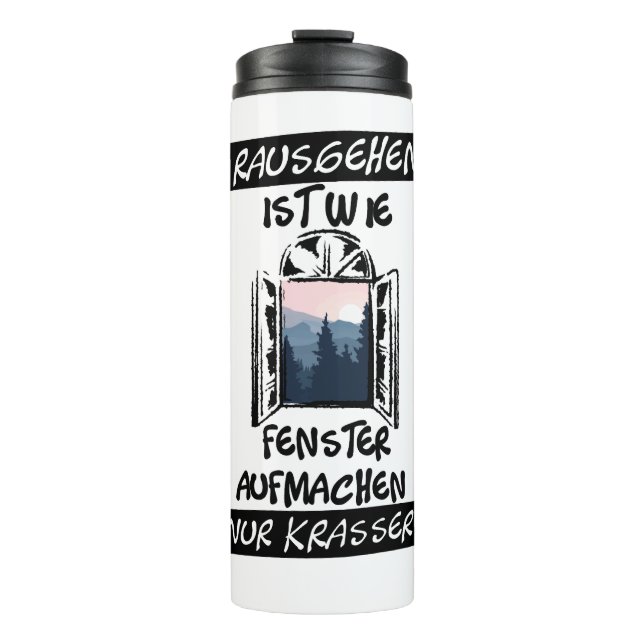 Bouteilles Isothermes Sortir est comme ouvrir une fenêtre (Devant)