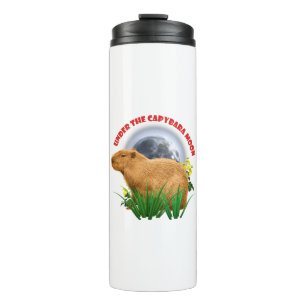 Bouteilles Isothermes Sous la Lune du Capybara Animal Mignon