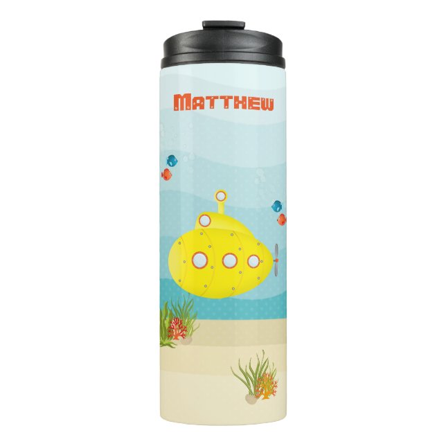Bouteilles Isothermes Sous-marin jaune profond (Devant)