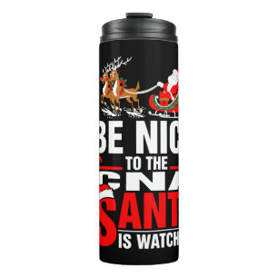 Bouteilles Isothermes Soyez Gentil À L'Égard Du Cna Père Noël