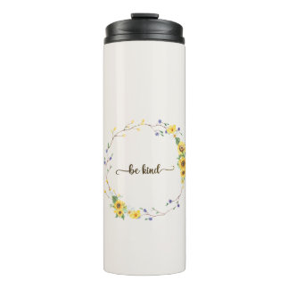 Bouteilles Isothermes Soyez Gentil, Tourbillon Floral de tournesol