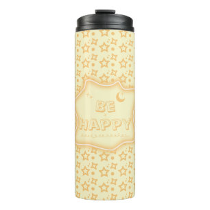 Bouteilles Isothermes Soyez heureux Motif de petites étoiles mignonnes