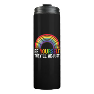 Bouteilles Isothermes Soyez vous-même, ils s'adapteront LGBTQ Arc-en-cie
