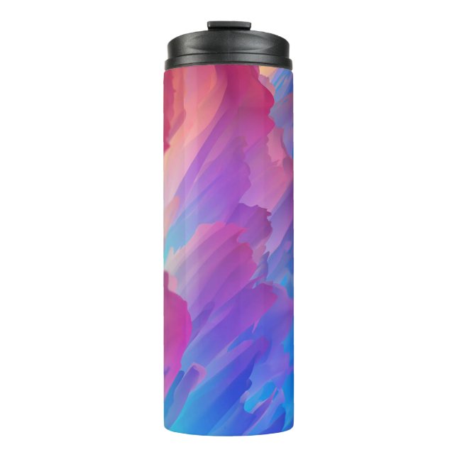 Bouteilles Isothermes Spikes colorés Abstraits (Devant)