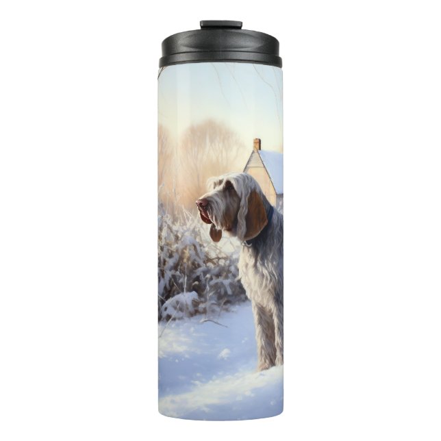 Bouteilles Isothermes Spinone Italiano Qu'il neige Noël (Devant)