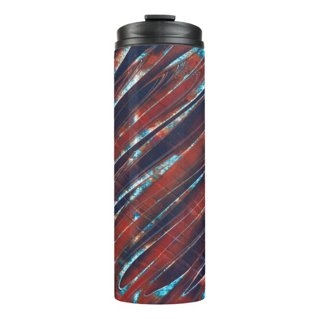 Bouteilles Isothermes Spirale bleue et rouge (Devant)