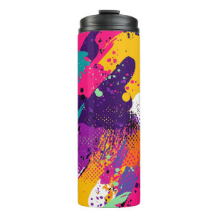 Bouteilles Isothermes Splash couleur Abstrait dans le style comique rétr