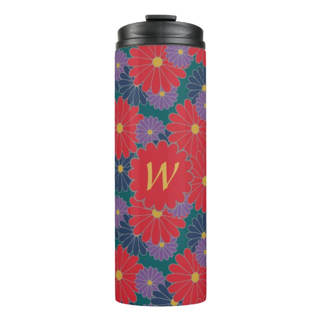Bouteilles Isothermes Splashy Fall Floral Thermal Tumbler (Devant)
