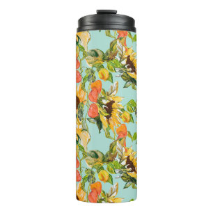 Bouteilles Isothermes Splendor d'automne : Motif de la nature sans coutu