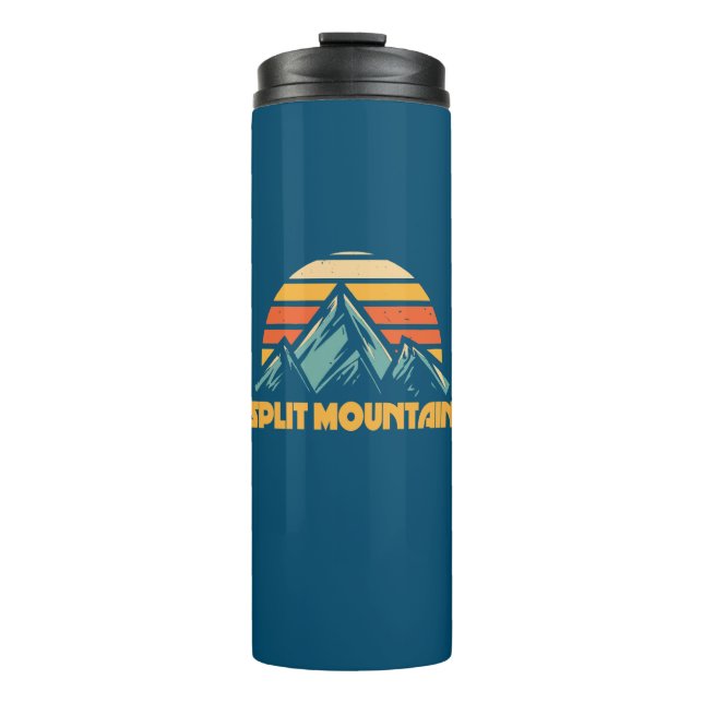 Bouteilles Isothermes Split Mountain Californie Turquoise Rétro (Devant)
