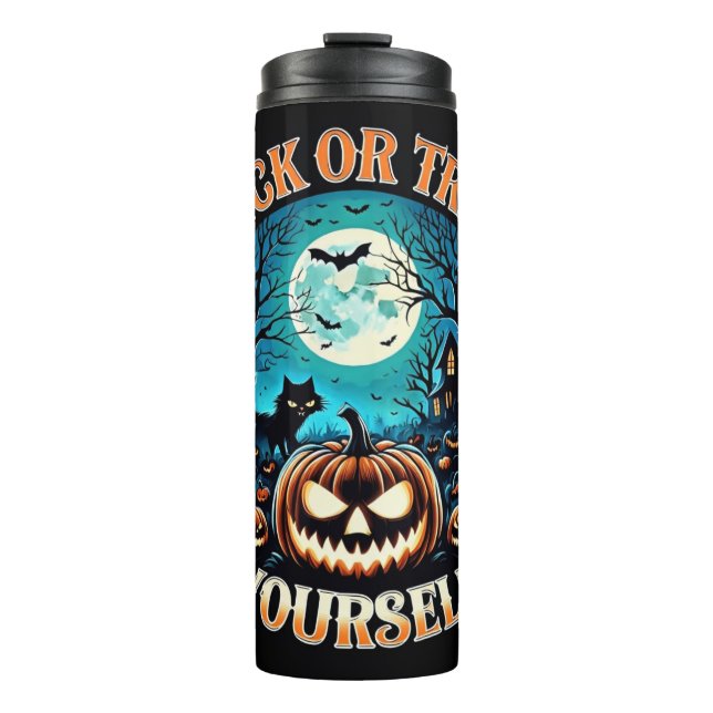 Bouteilles Isothermes Spooky Halloween Thermal Tumbler - Trick or Treat (Devant)