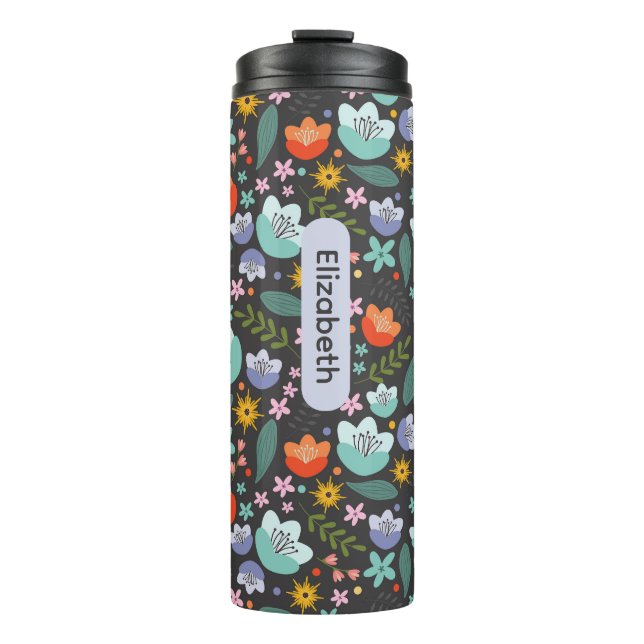 Bouteilles Isothermes Spring Colorful Flowers Thermal Tumbler (Devant)