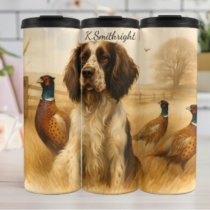 Bouteilles Isothermes Springer Spaniel Chasse Chien avec faisans