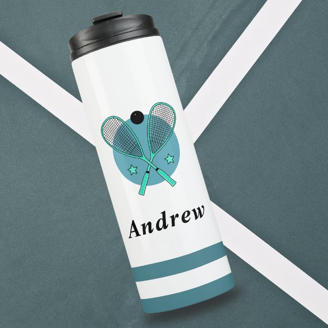 Bouteilles Isothermes Squash Racquetball Racketball Joueur Entraîneur En (Créateur téléchargé)