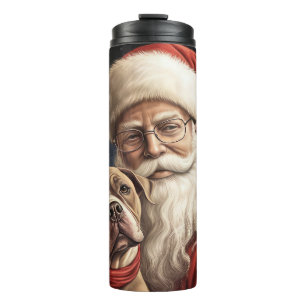 Bouteilles Isothermes Staffordshire américain avec le Père Noël de Noël