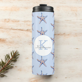 Bouteilles Isothermes Starfish Motif Beach Marine Nom personnalisé