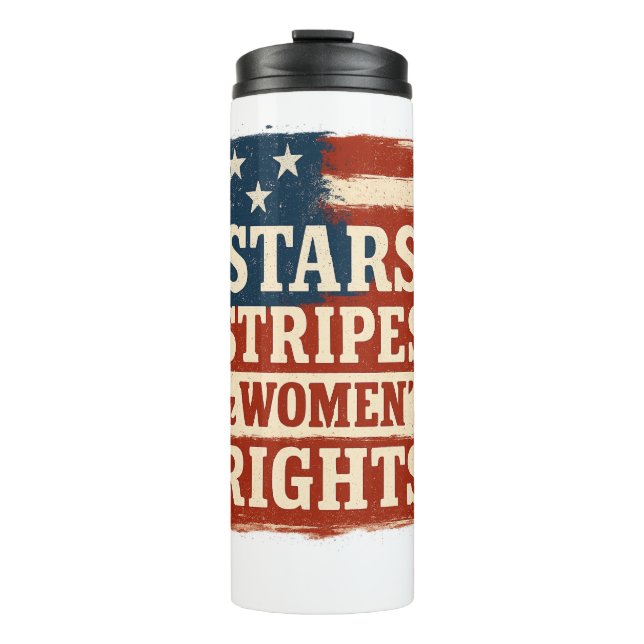 Bouteilles Isothermes Stars, Stripes & Women’s Rights Distressed Flag (Devant)