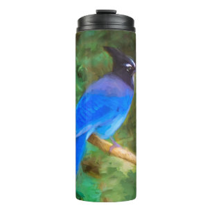 Bouteilles Isothermes Steller's Jay Painting - Art original pour oiseaux