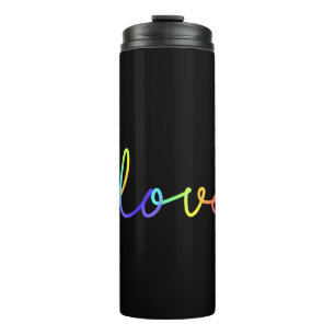 Bouteilles Isothermes Sticker d'amour à main colorée