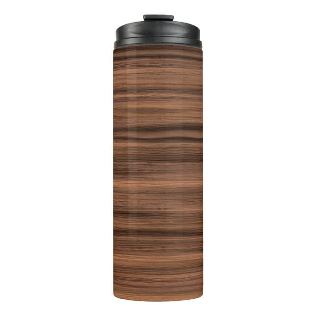 Bouteilles Isothermes Structure du grain de bois de texture (Devant)