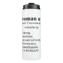 Style de dictionnaire "Femme en haut" Tumbler ther