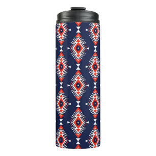 Bouteilles Isothermes Style ethnique, motif sans couture géométrique.