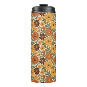 Bouteilles Isothermes style floral vintage des années 70