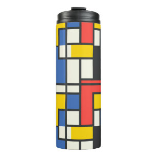 Bouteilles Isothermes Style Mondrian coloré Géométrique