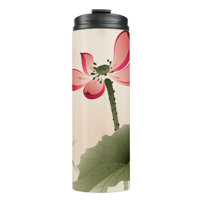 Bouteilles Isothermes Style oriental Lotus (Devant)