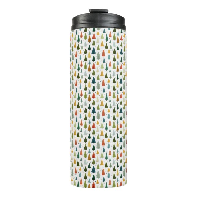 Bouteilles Isothermes Style scandinave coloré Arbre de Noël Motif (Devant)