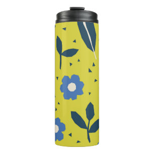 Bouteilles Isothermes Style scandinave, motif sans couture fleurie.