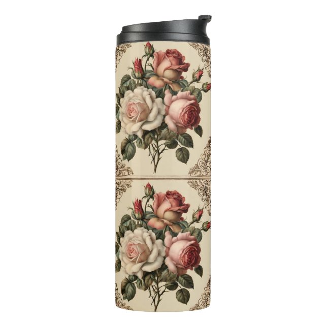 Bouteilles Isothermes Style victorien Motif vintage (Tourné sur la gauche)