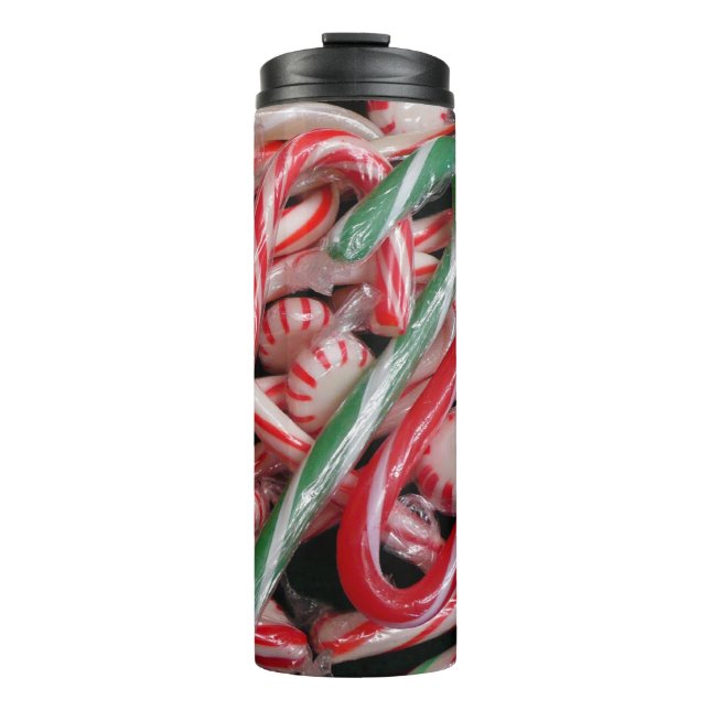 Bouteilles Isothermes Sucres de canne et menthe de Noël (Devant)