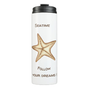 Bouteilles Isothermes Suivez vos rêves aquarelle Seatime Étoile de mer