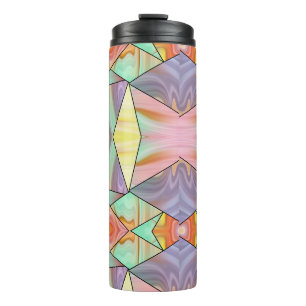 Bouteilles Isothermes Super les années 70 rose violet et turquoise motif