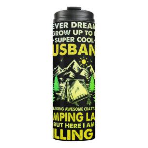 Bouteilles Isothermes Super Mari Cool de la Dame de Camping Drôle Campeu