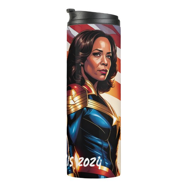 Bouteilles Isothermes Superhero Joe Biden et Kamala Harris (Tourné sur la droite)