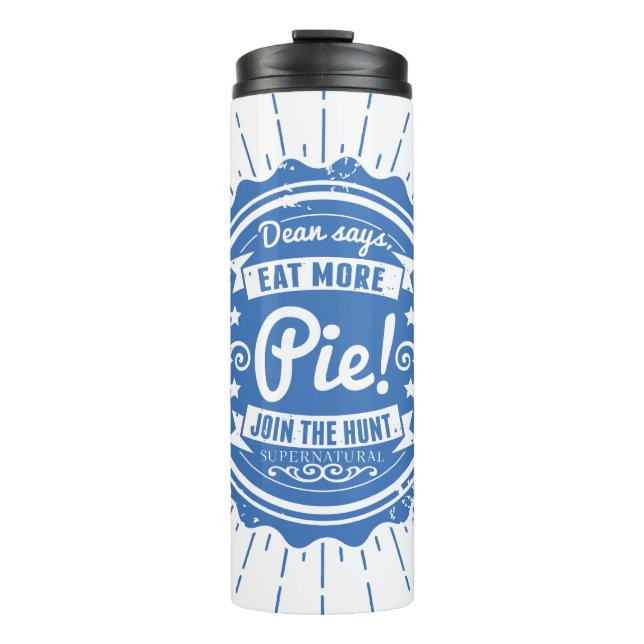 Bouteilles Isothermes Surnaturel "Dean Dit Mange Plus De Tarte !" (Devant)