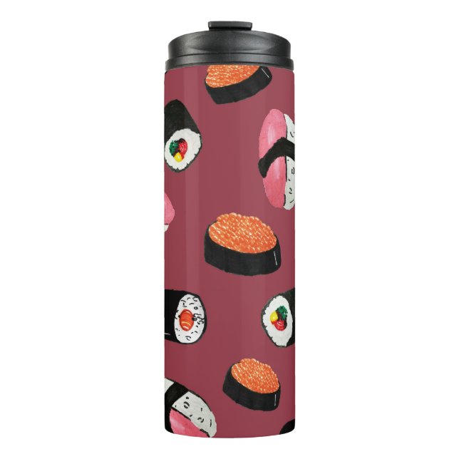 Bouteilles Isothermes Sushi Onigiri Rolls : Illustration transparente (Devant)