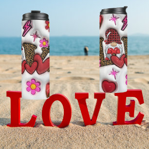 Bouteilles Isothermes "Sweet Love" Coeur & Fleur à double paroi