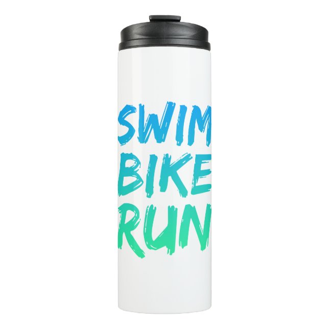 Bouteilles Isothermes Swim Bike Run superbe design (Devant)