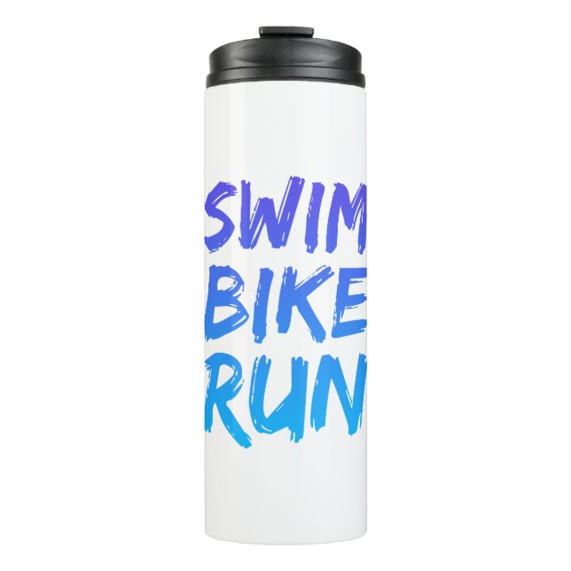 Bouteilles Isothermes Swim Bike Run superbe design (Devant)
