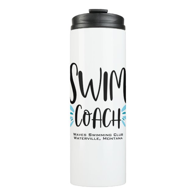 Bouteilles Isothermes Swim Coach Cute Natation (Devant)