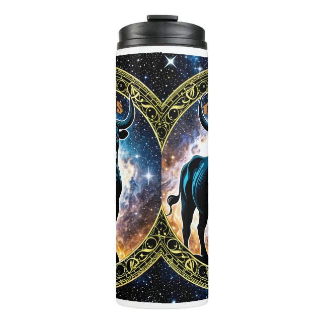 Bouteilles Isothermes Symbole astrologique de Taurus (Devant)