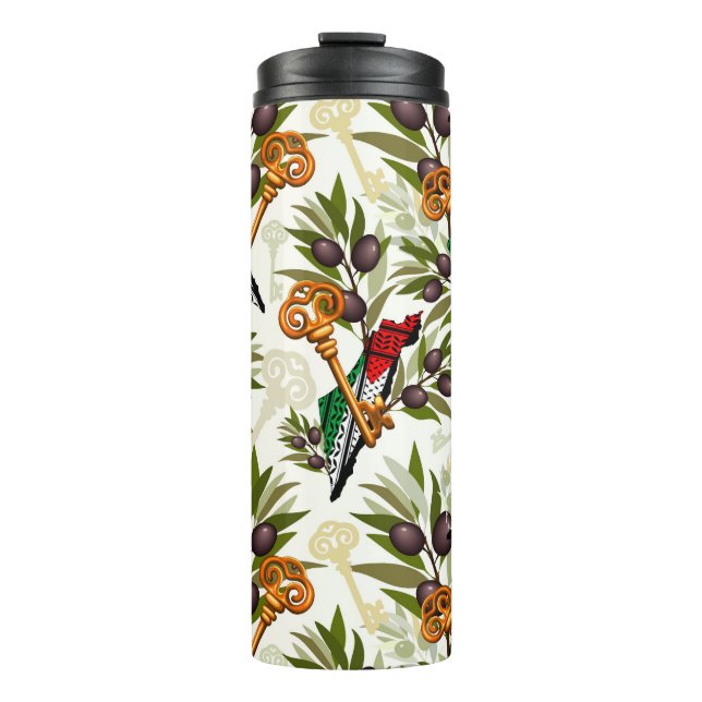 Bouteilles Isothermes Symbole clé palestinien du droit au retour (Devant)