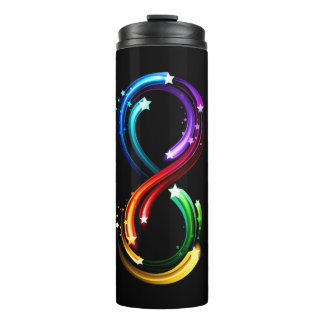 Bouteilles Isothermes Symbole de l'infini de comètes arc-en-ciel